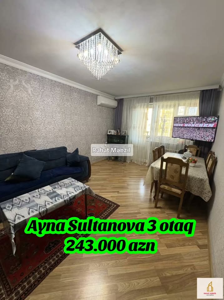 Satılık 3 oda daire, Bakü — 243,000 ₼