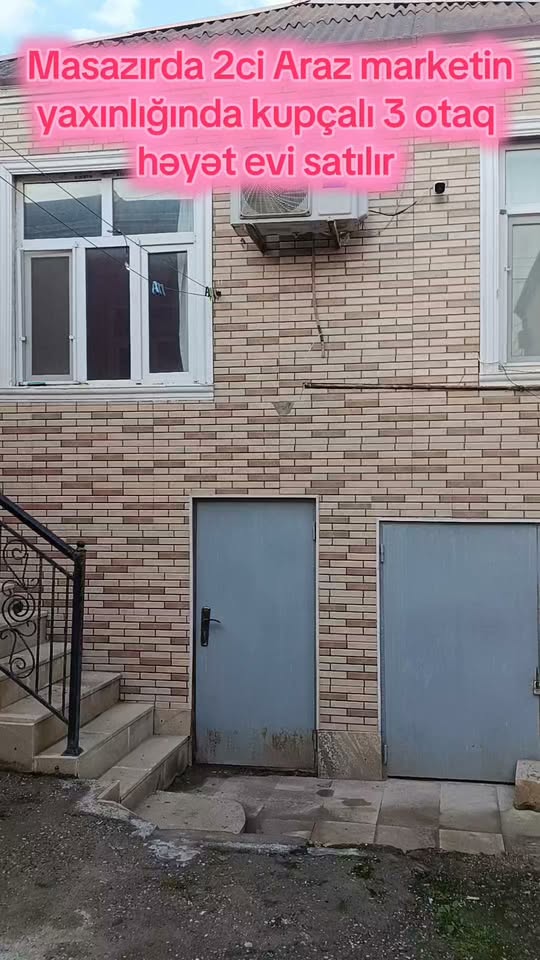 Masazır 3 otaqlı kupçalı həyət evi