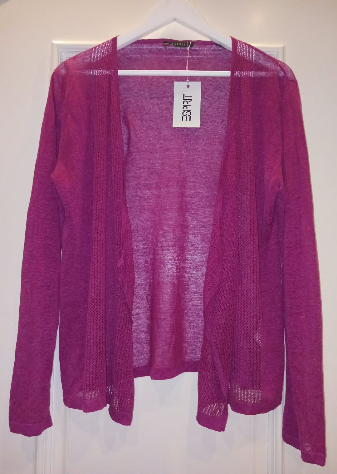 Новый лёгкий ажурный льняной кардиган Esprit — 40₼