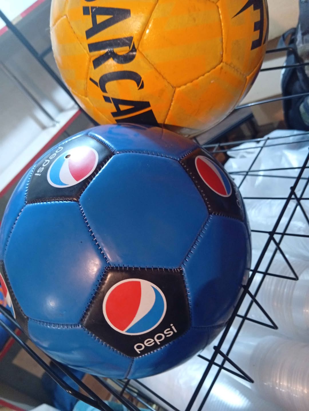 New soccer balls, no defects