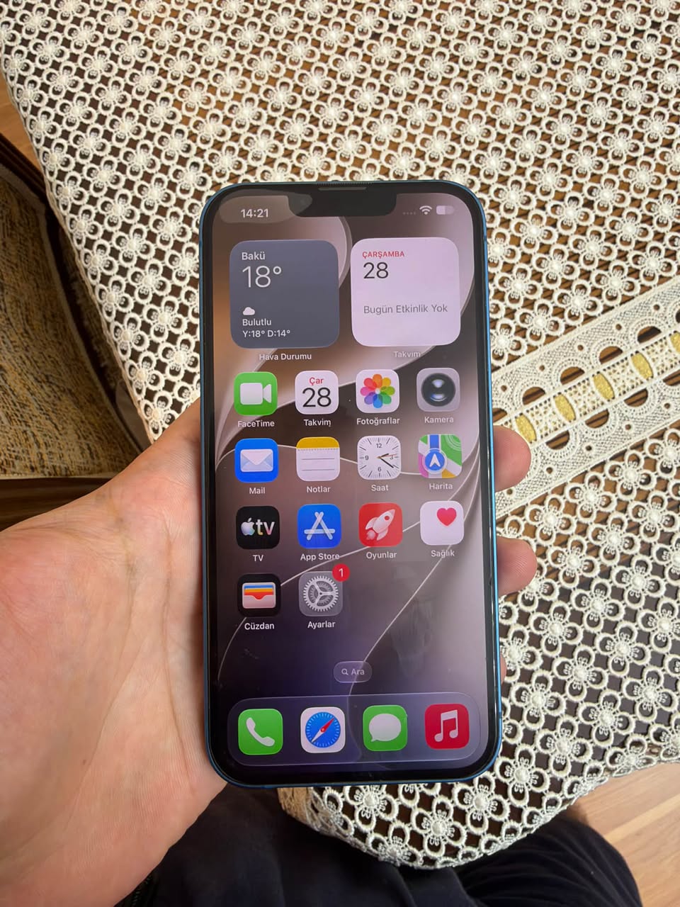 iPhone 13 128GB, batareya 80%