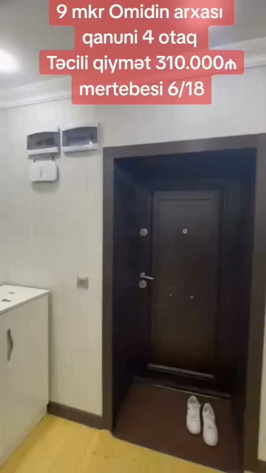 Satılık 4 oda daire, Bakü — 310,000 ₼