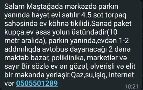 Посёлок Маштаги $80 Bakı, Azərbaycan