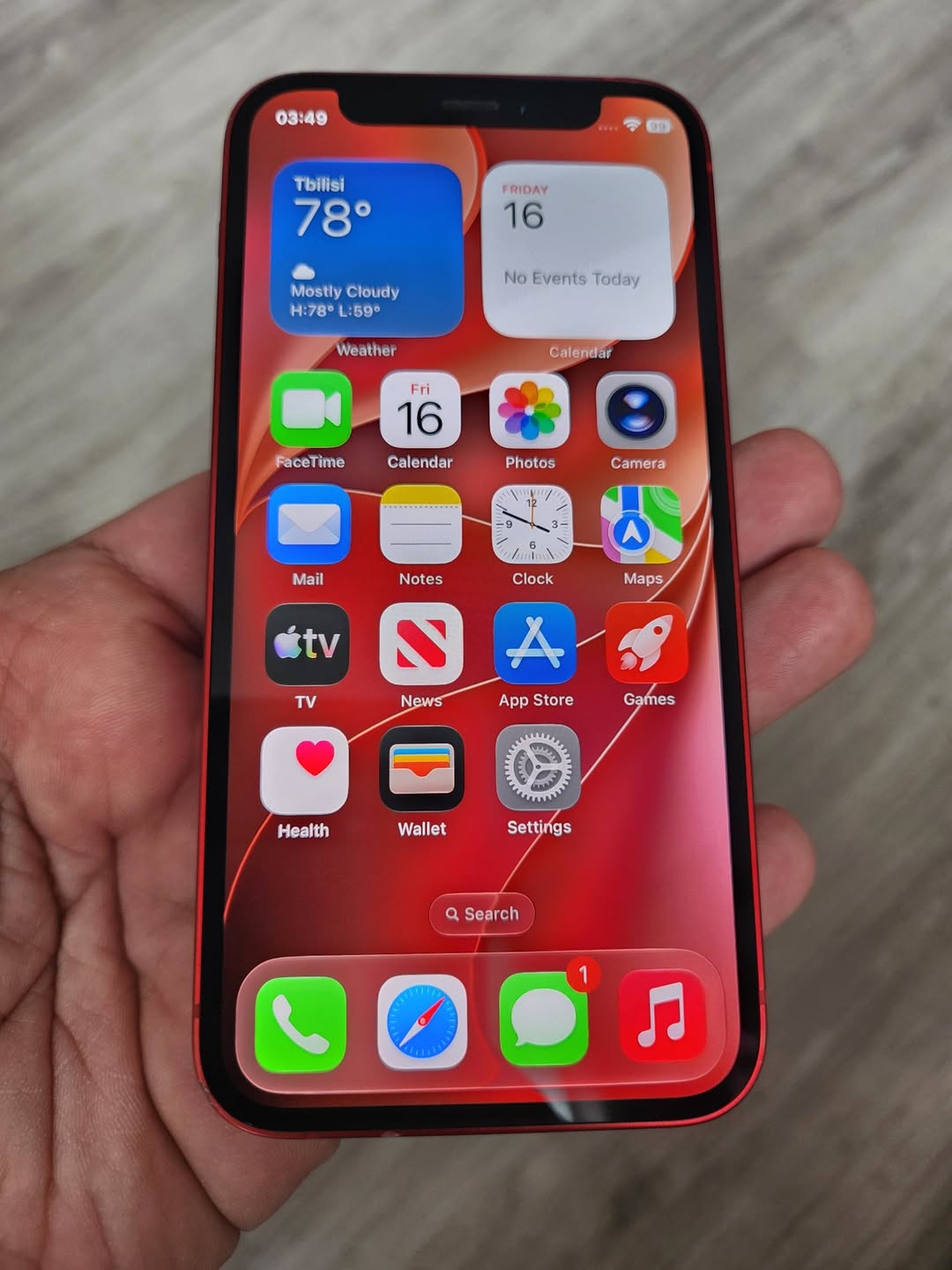 iPhone წითელი, ქარხნული unlock