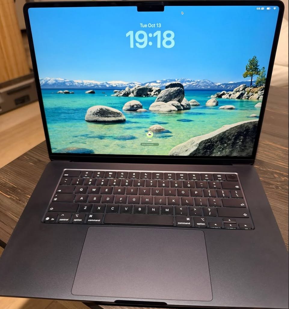 Satılık Macbook Air 15.3 Midnight 2026