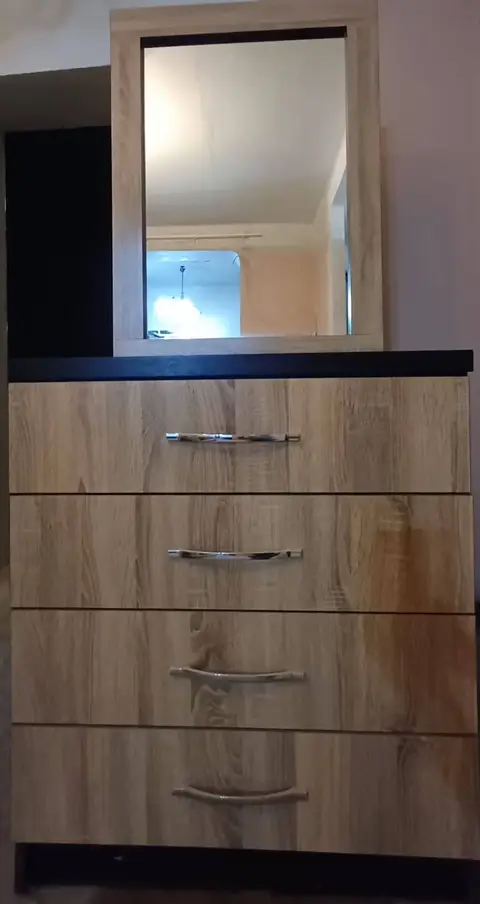 For sale commode with mirror and entrance door