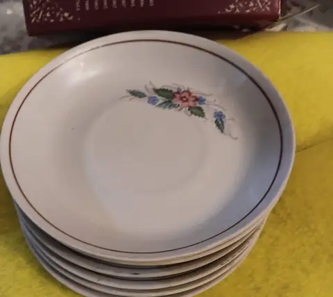 Soviet deep plate, 6 pieces, unused