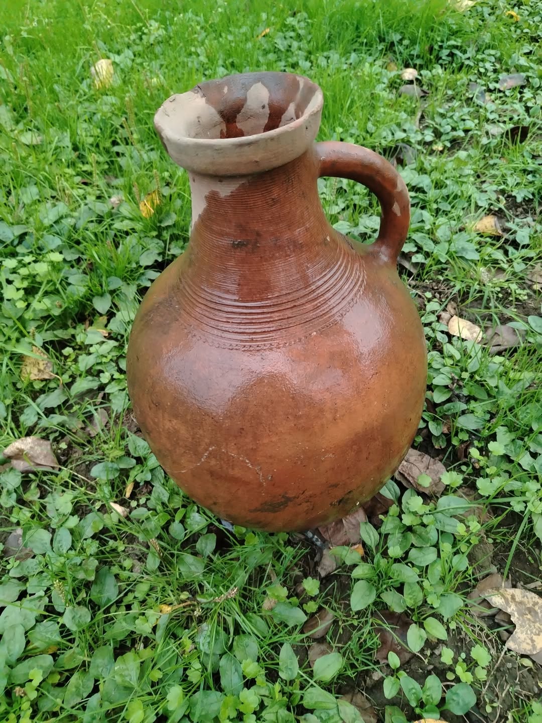 Antique clay jug, 19th century