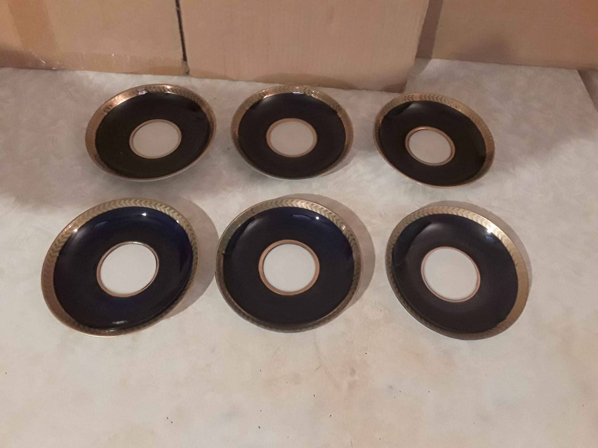 6 kişilik porselen çay fincanları, SSCB