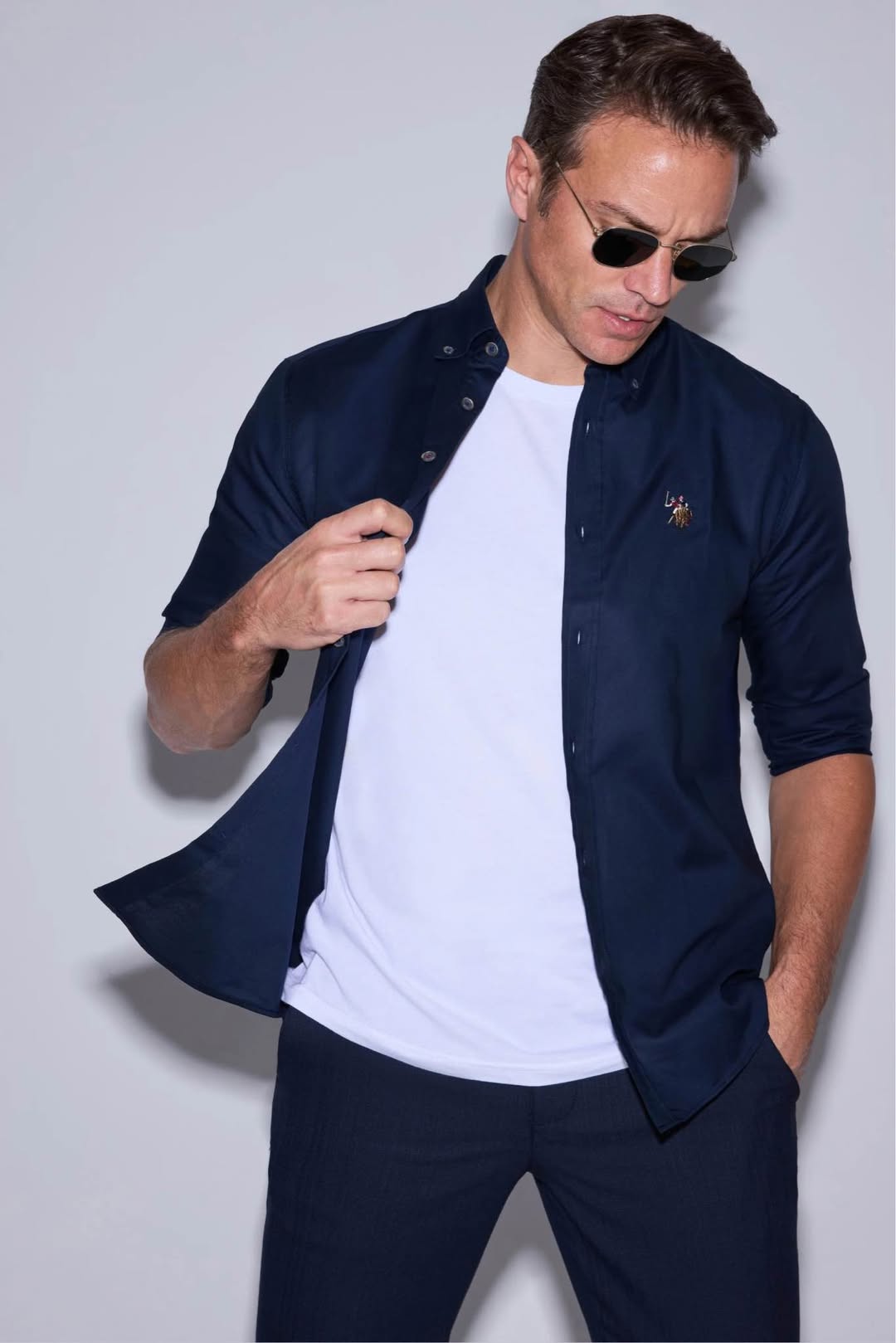U.S. Polo Assn. koyu mavi ceket, beden L