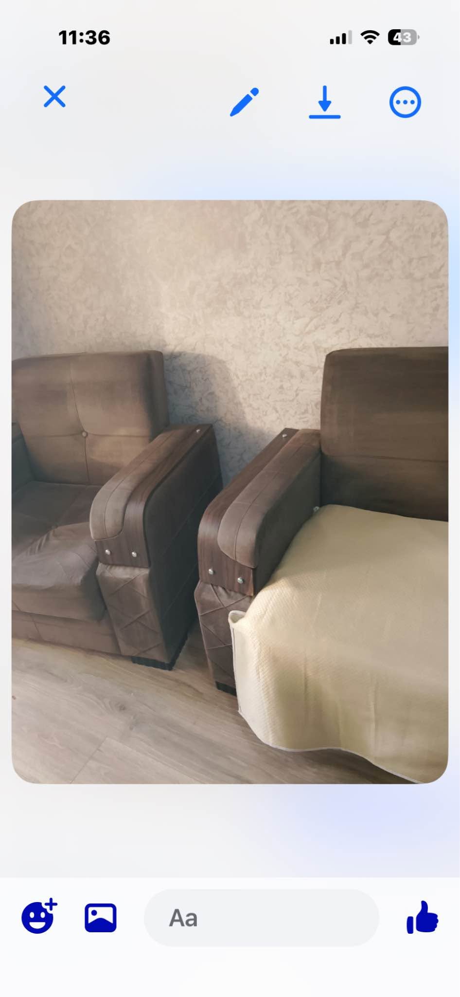Long chairs, cargo ships