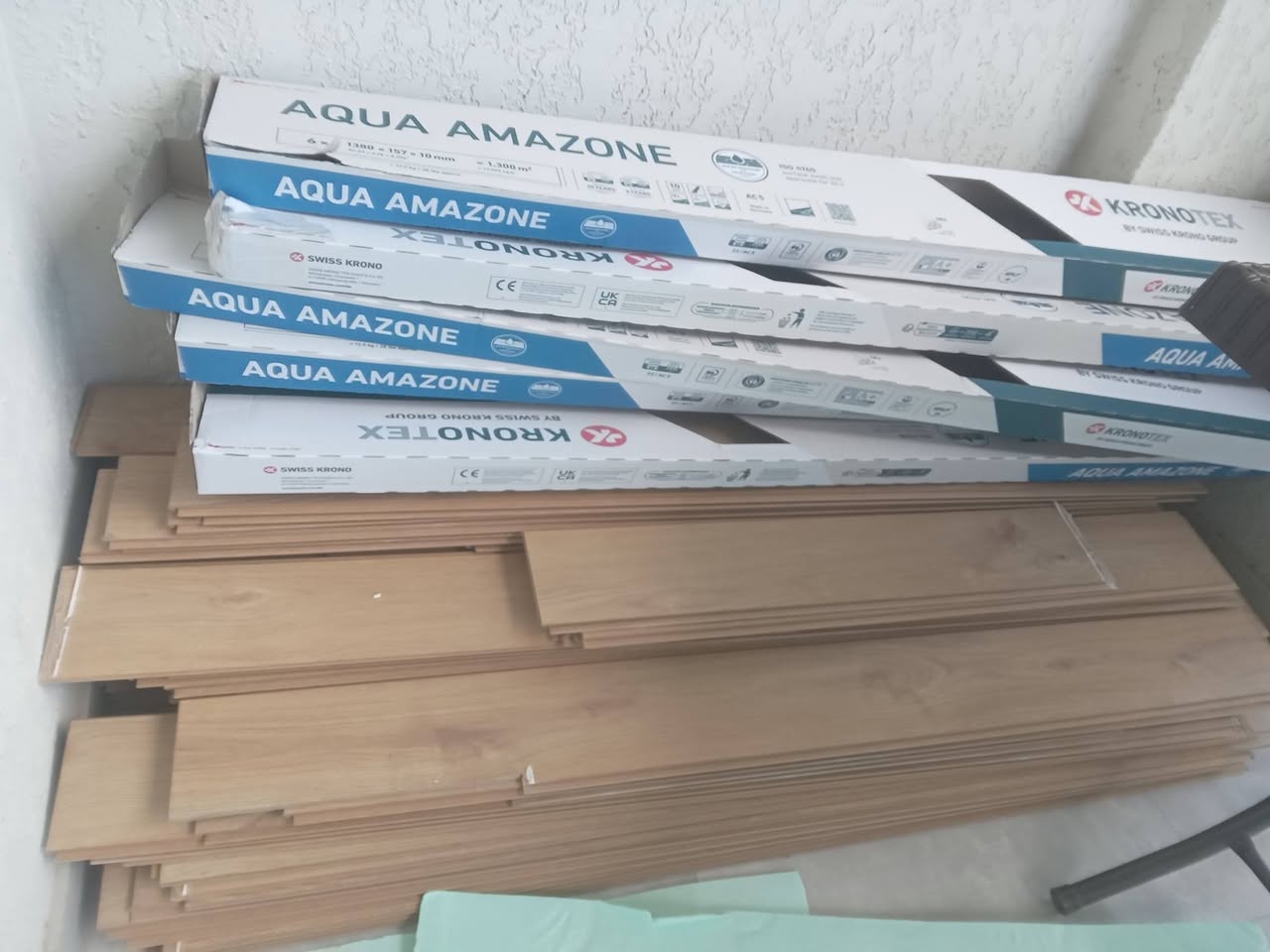 მეორადი ლამინატი Kronotex Aqua Amazone, 14 კვ.მ