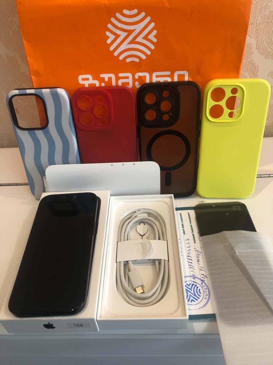 iPhone 16 Pro 128 GB satın alındı — 2,300₾
