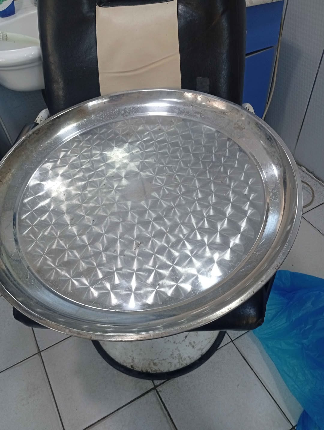 Böyük metal sini, 60 sm diametr
