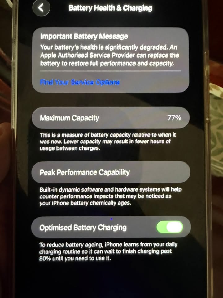 Satılık iPhone 13 Pro Max bataryası