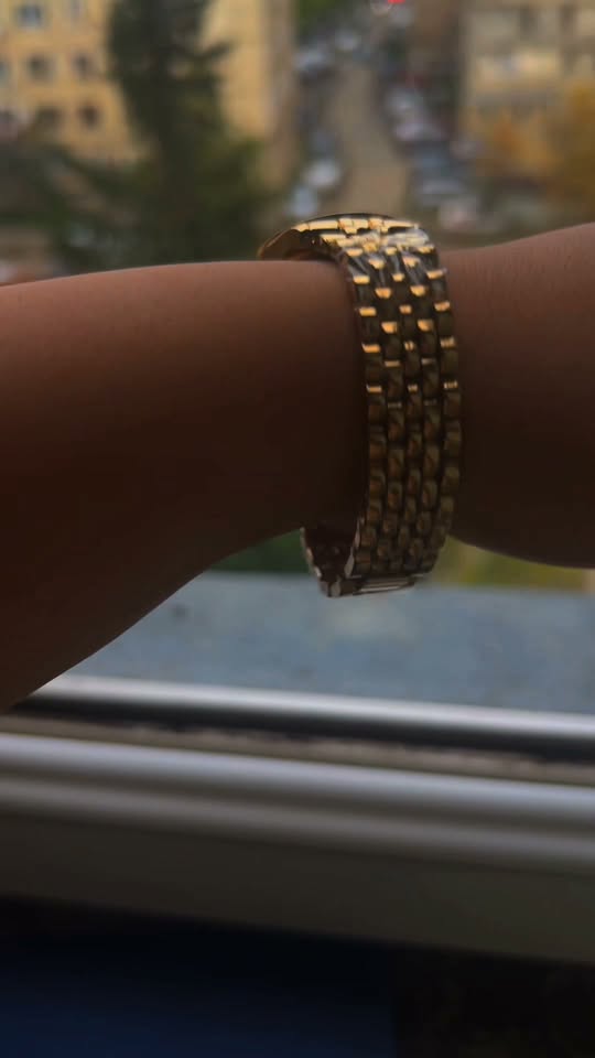 Altın tonlu metal link bileklik, 35 GEL