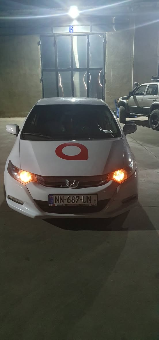 In Kutaisi, an economical car is being rented for work as a taxi