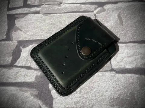 Сумка из натуральной кожи ручной работы, 8x10 см