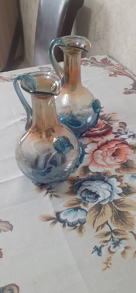 Vintaj şüşə qrafınlar, 2 ədəd