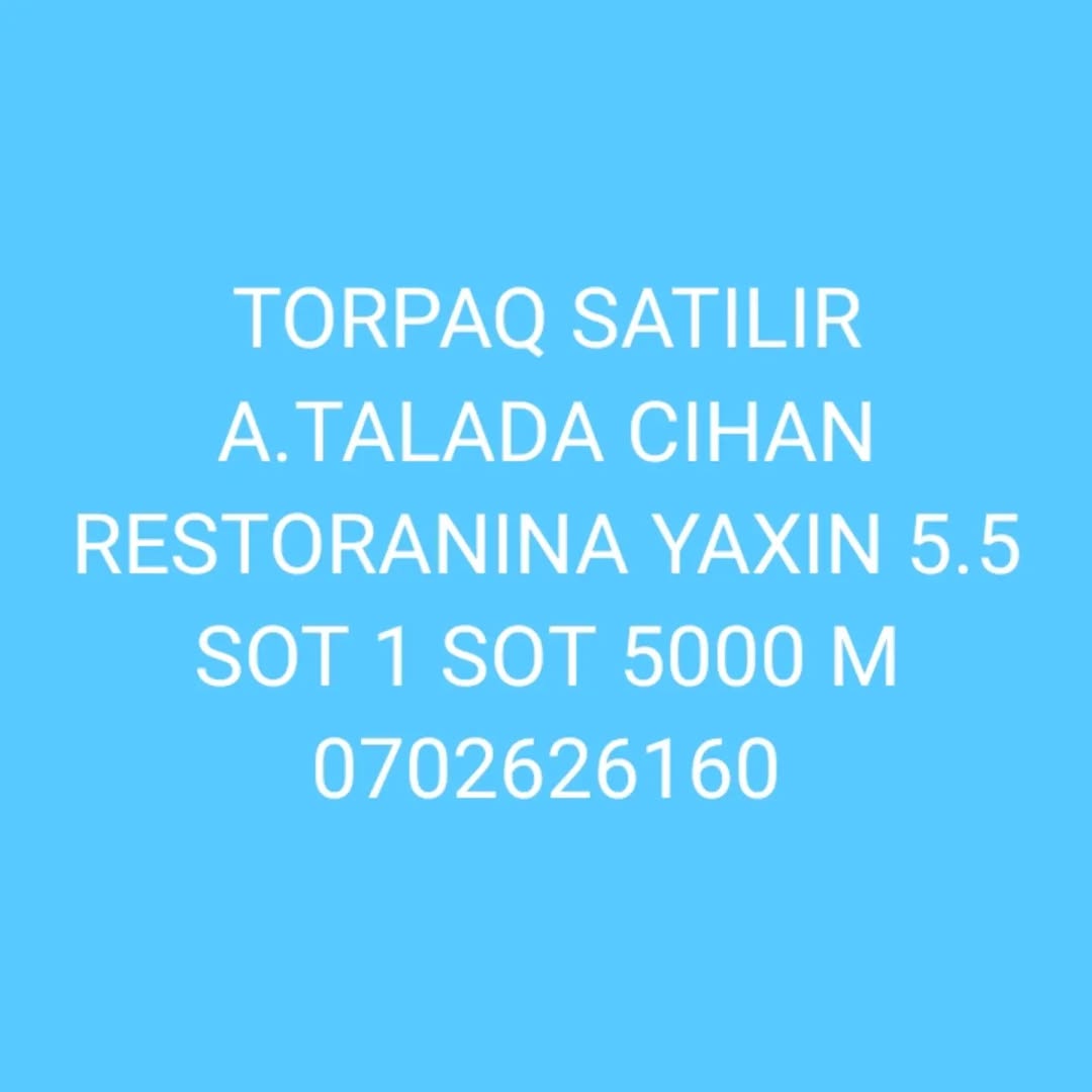 Toprak alanı, Bakü
