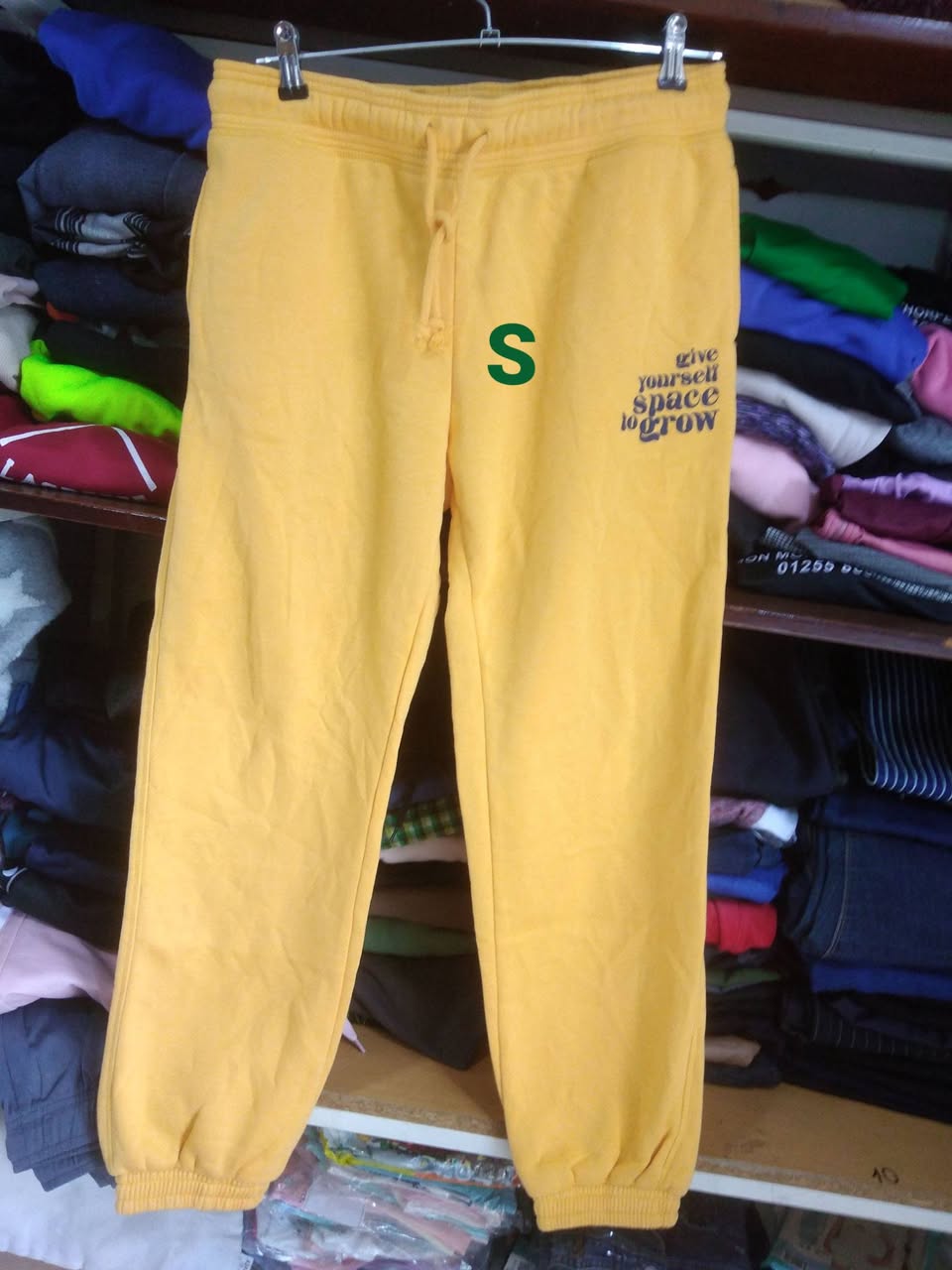 Sarı Baskılı Sweatpant