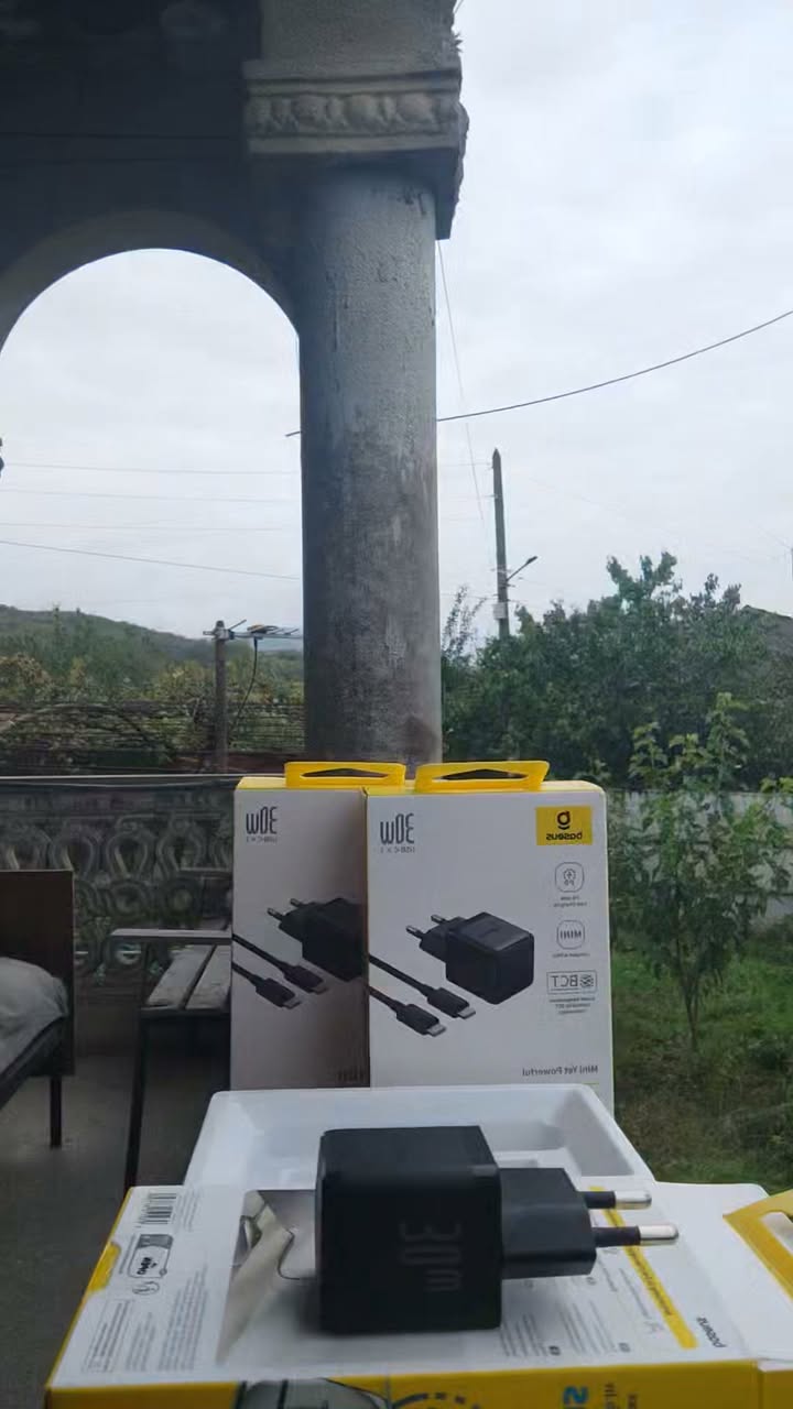 Baseus 30W USB-C charger, boxed