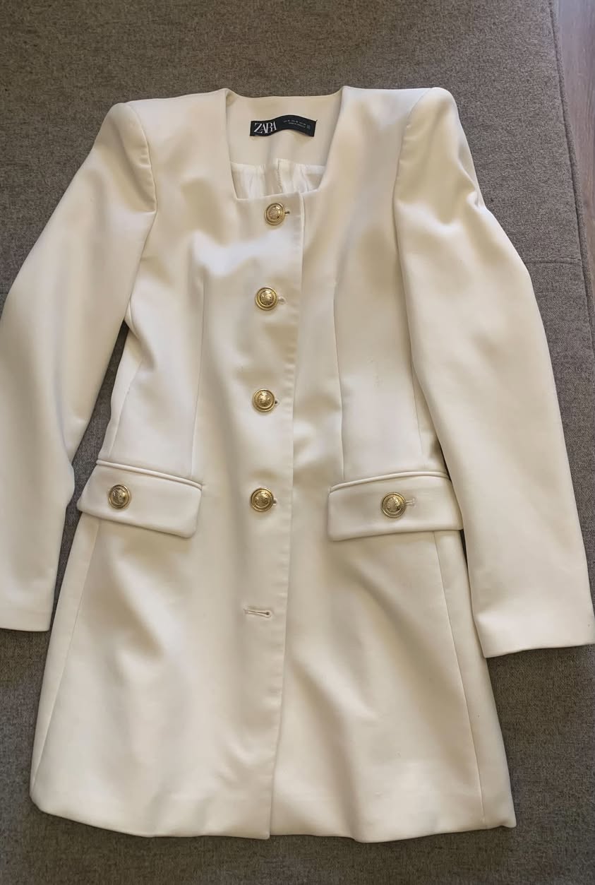 Zara սպիտակ բլեյզեր, XS-S