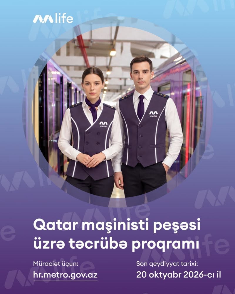 1. “Bakı Metropoliteni” QSC qatar maşinisti