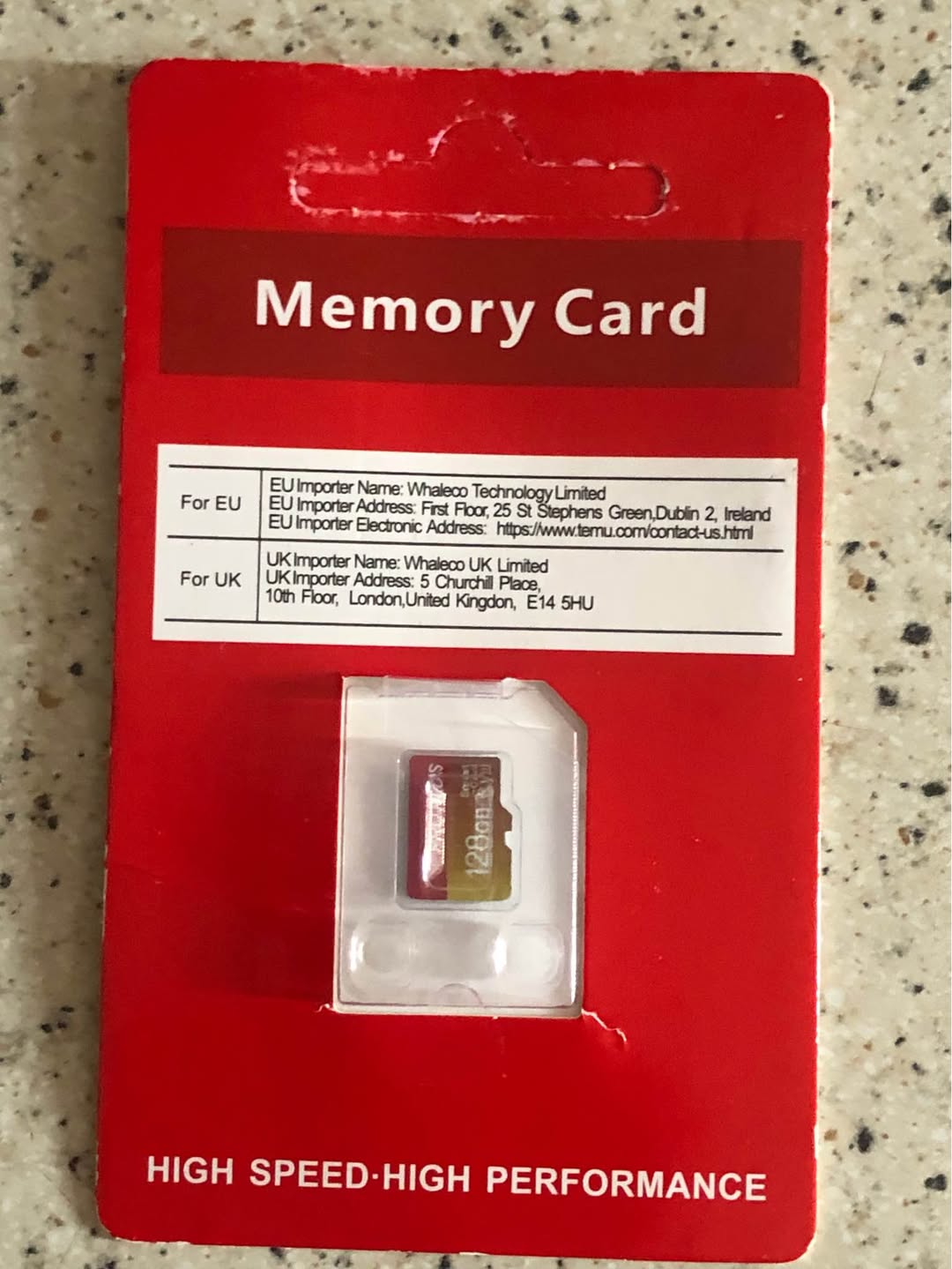 microSD memory card 128 GB
