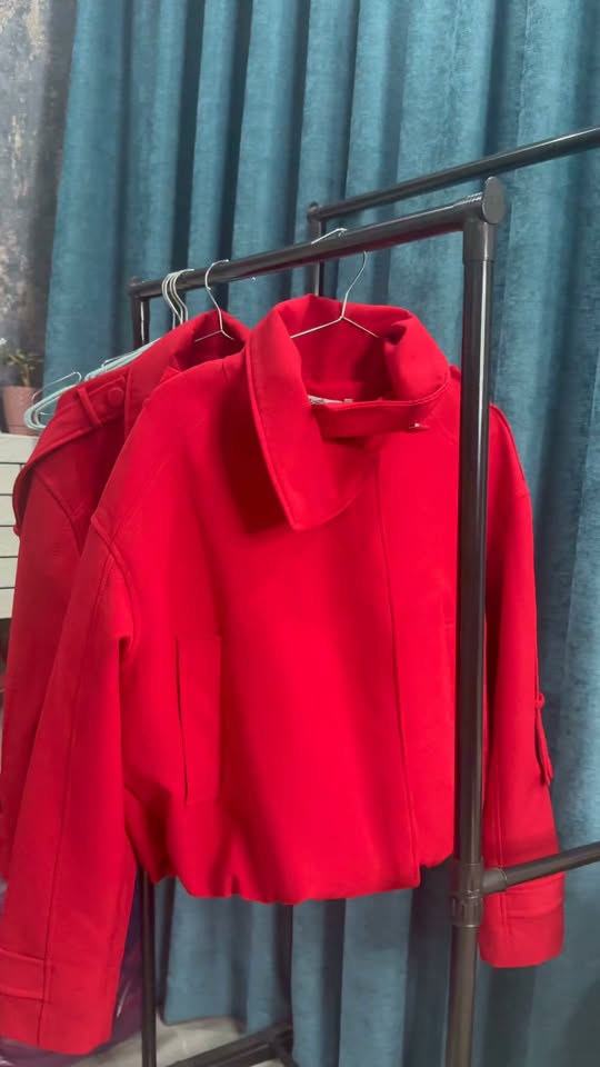 Red kurta, two sizes