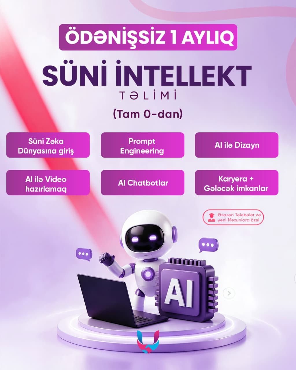 1. 1 AYLIQ ÖDƏNİŞSİZ "SÜNİ İNTELLEKT"