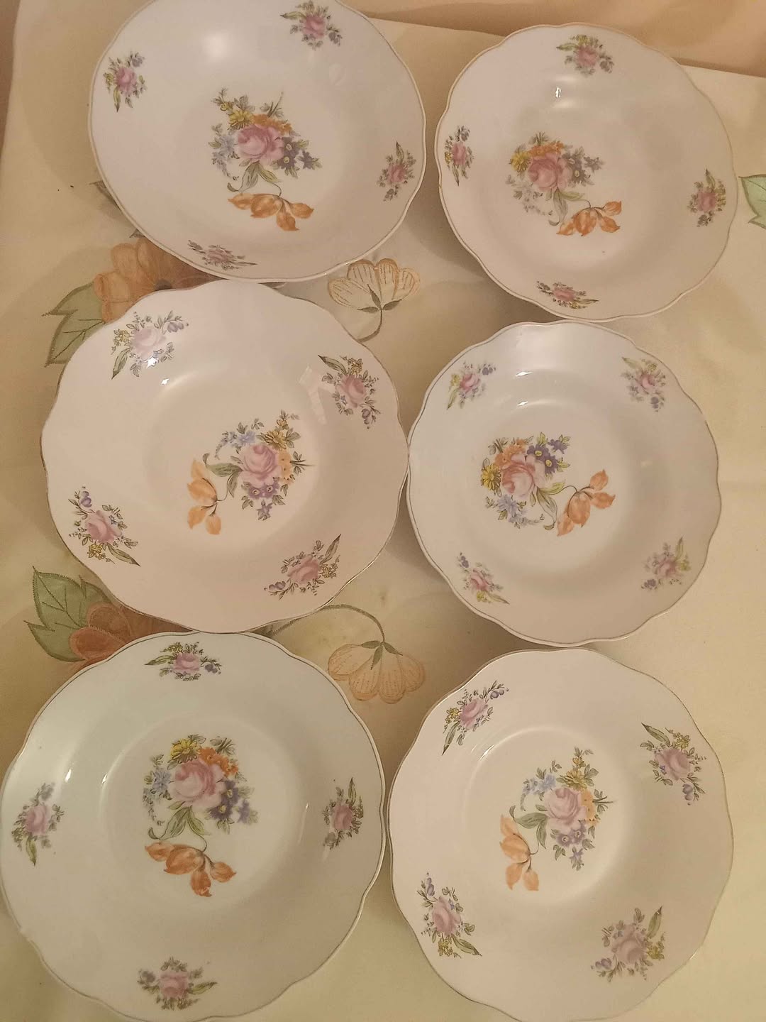 Soviet dinner plates, 6 pieces