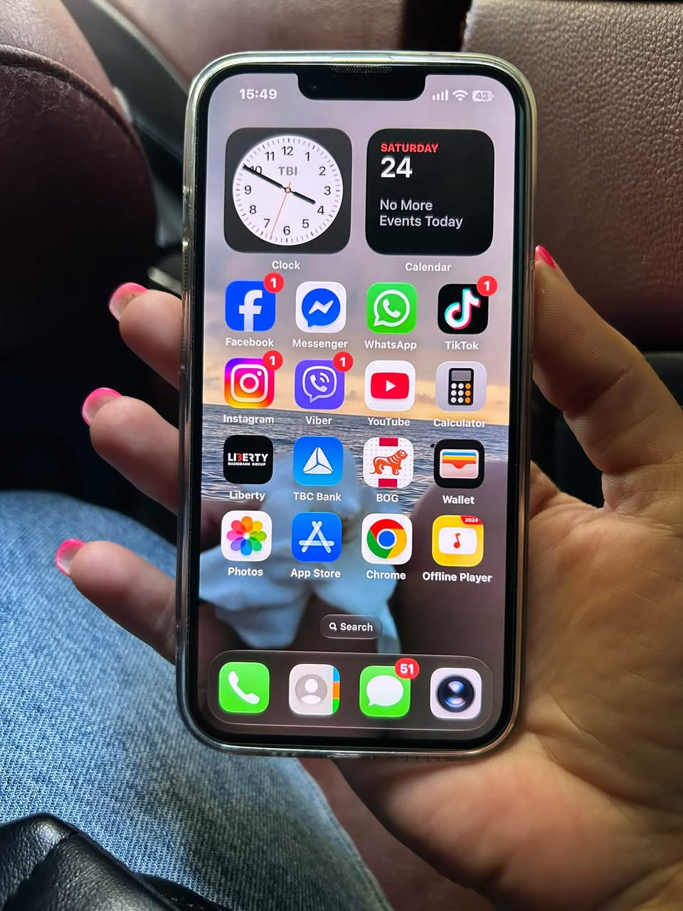 iPhone 14, in good condition, comes with box