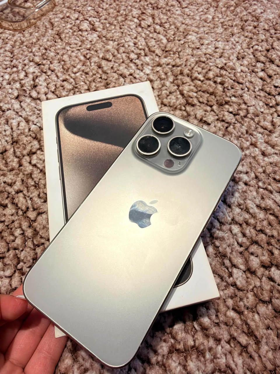 For sale iPhone 15 Pro, 256GB, Silver, battery - 1,500₾