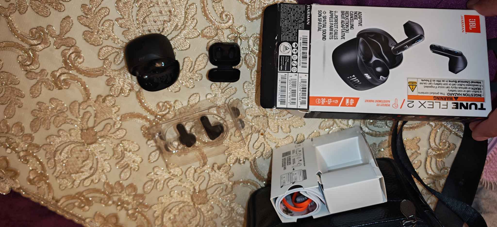 JBL Tune Flex 2 wireless earbuds, used