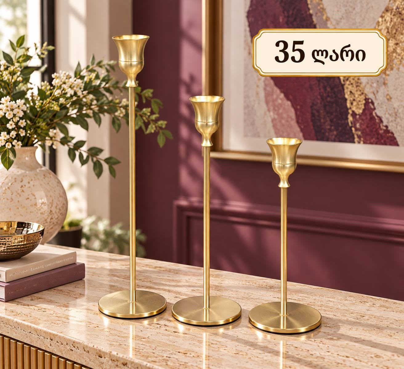✨ Art Deluxe sunar! ✨ 🕯️ — 35₾
