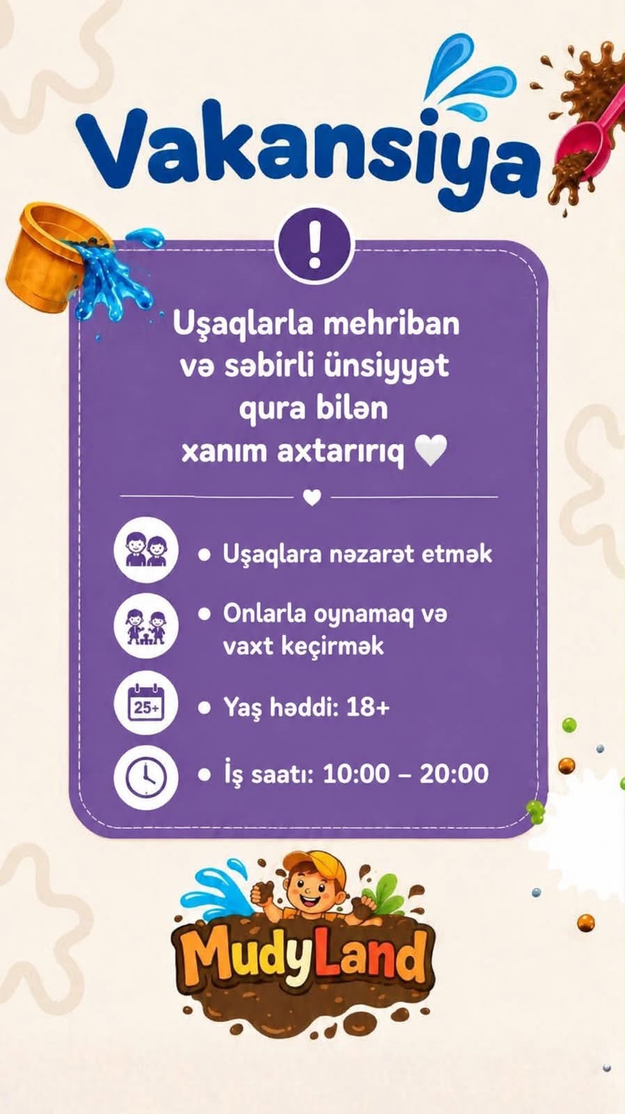İletişim numarası: Yaş:18-30 yaş arası. Maaş:450