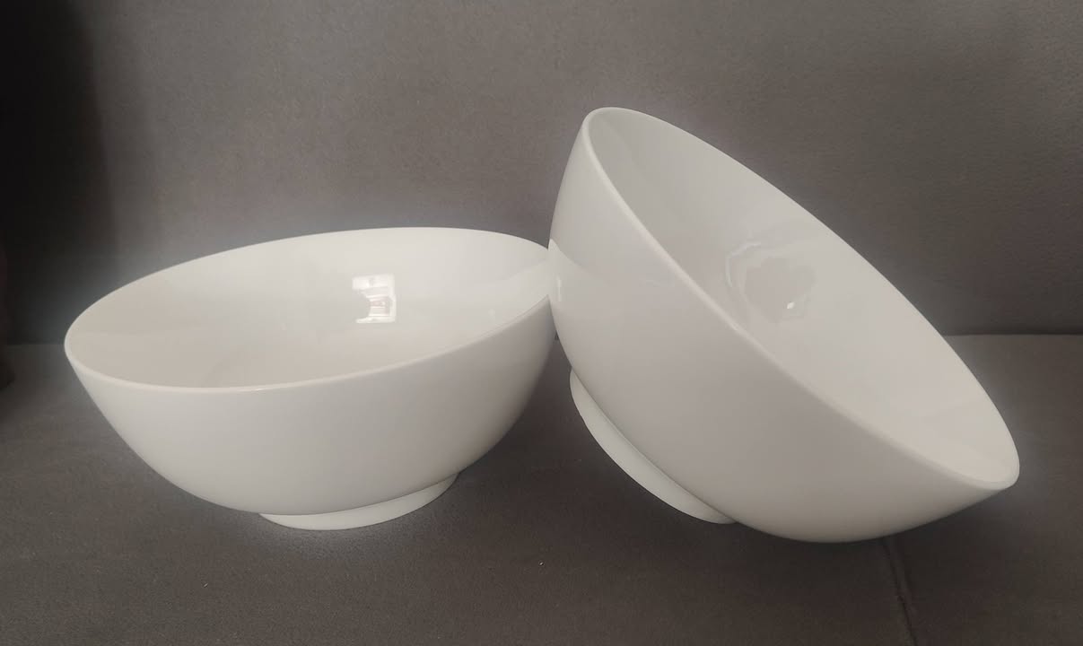 Белые керамические миски, 2 штуки