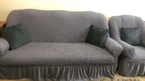 Sofa cover, gray