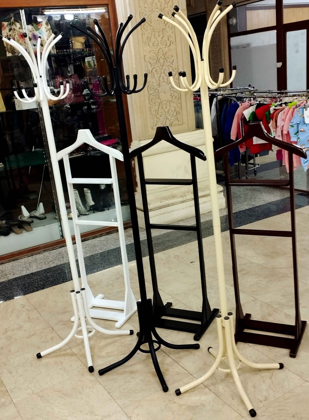 Metal and wooden wall stand, new