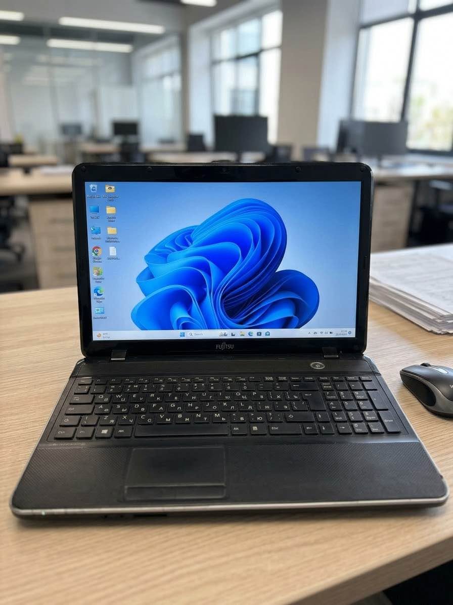 Fujitsu ноутбук, Windows 11, хорошее состояние