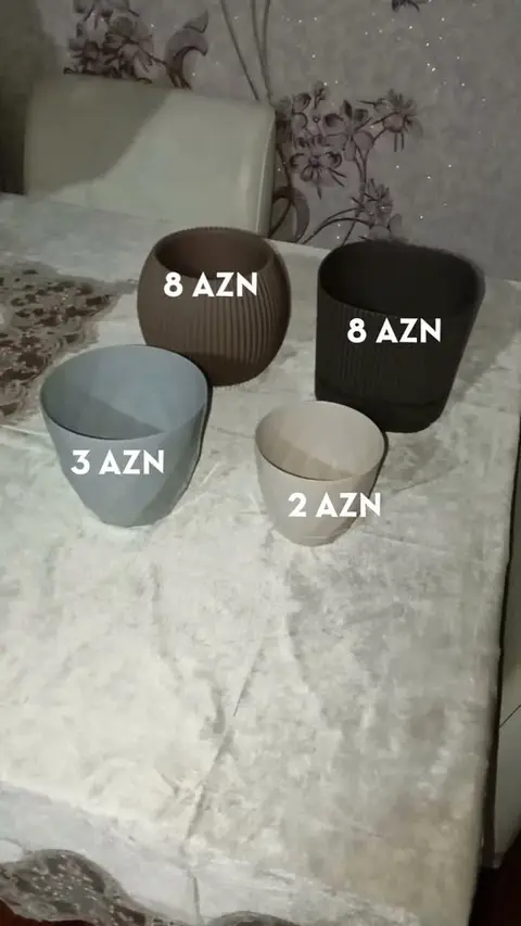 Plastik gül qabları, 4 ölçü
