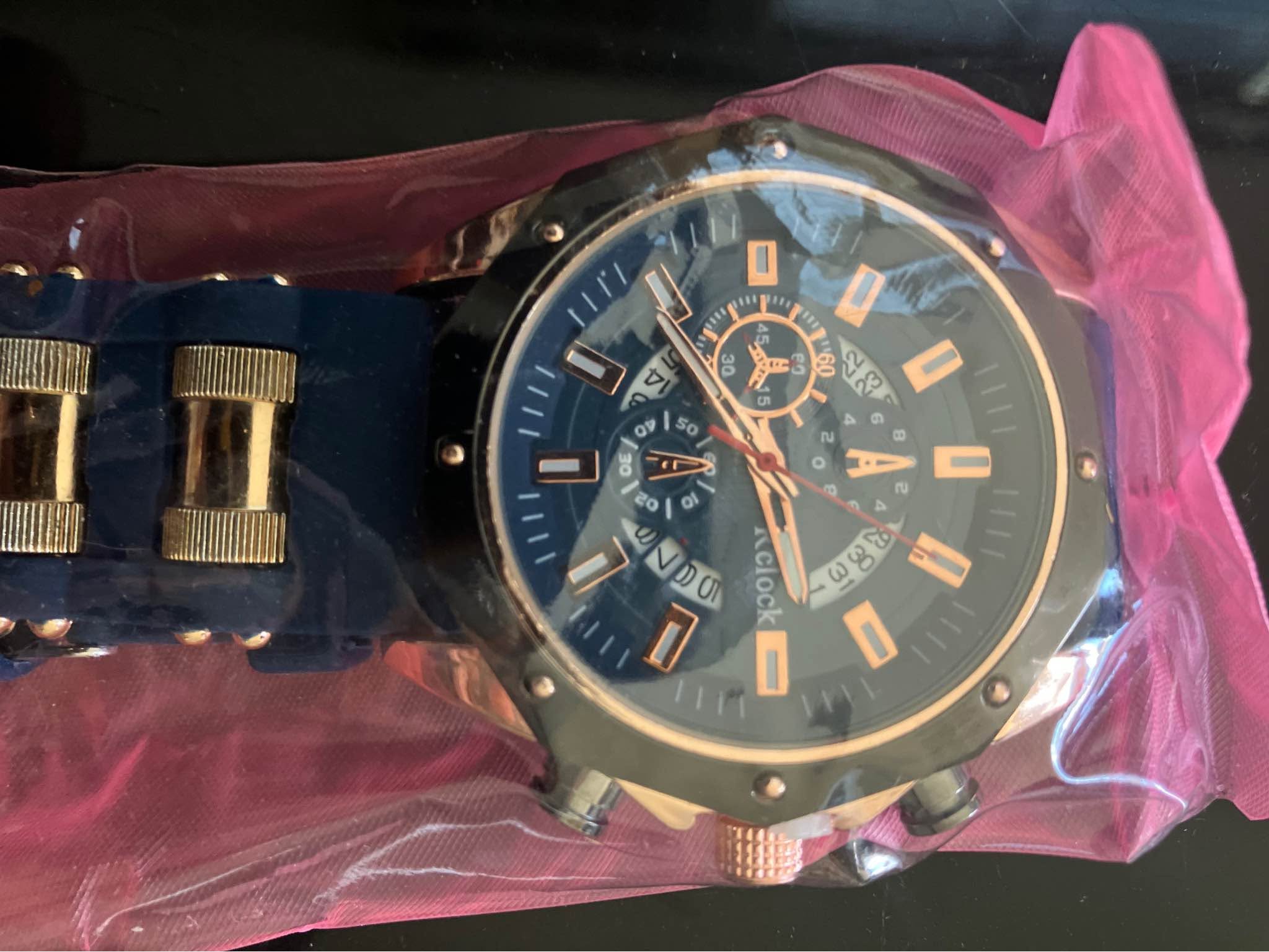 Man's new watch
