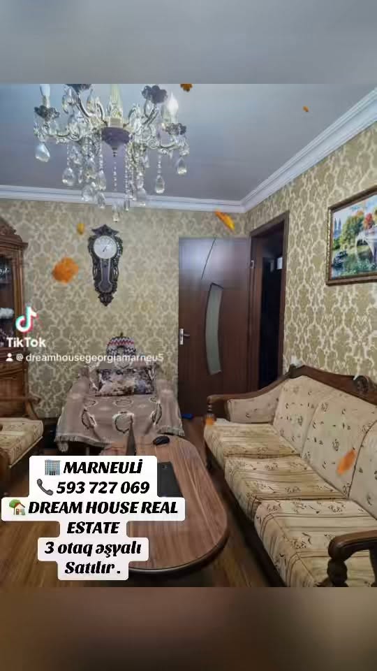 🏢 Marneulı mərkəzində 3 otaqlı mənzil — 77,000$