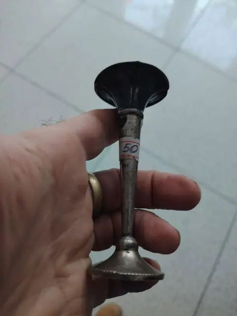 Посеребренная антикварная подставка
