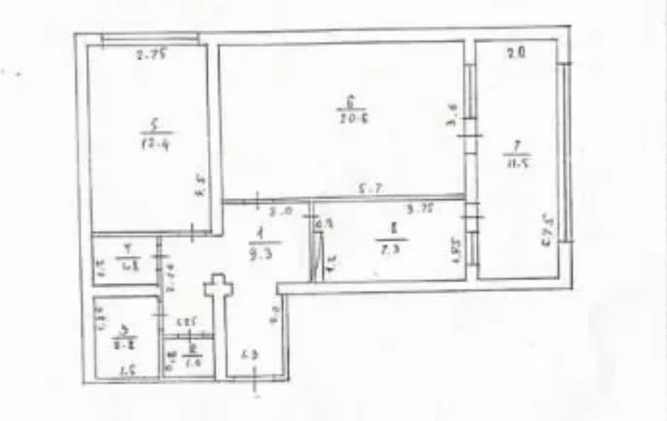 3 otaqlı mənzil satılır, İrəvan — $97,000