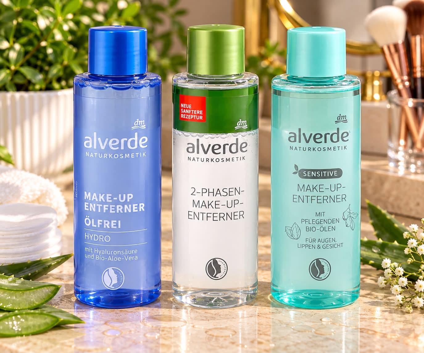 Alverde makyaj temizleyicisi sıvıları