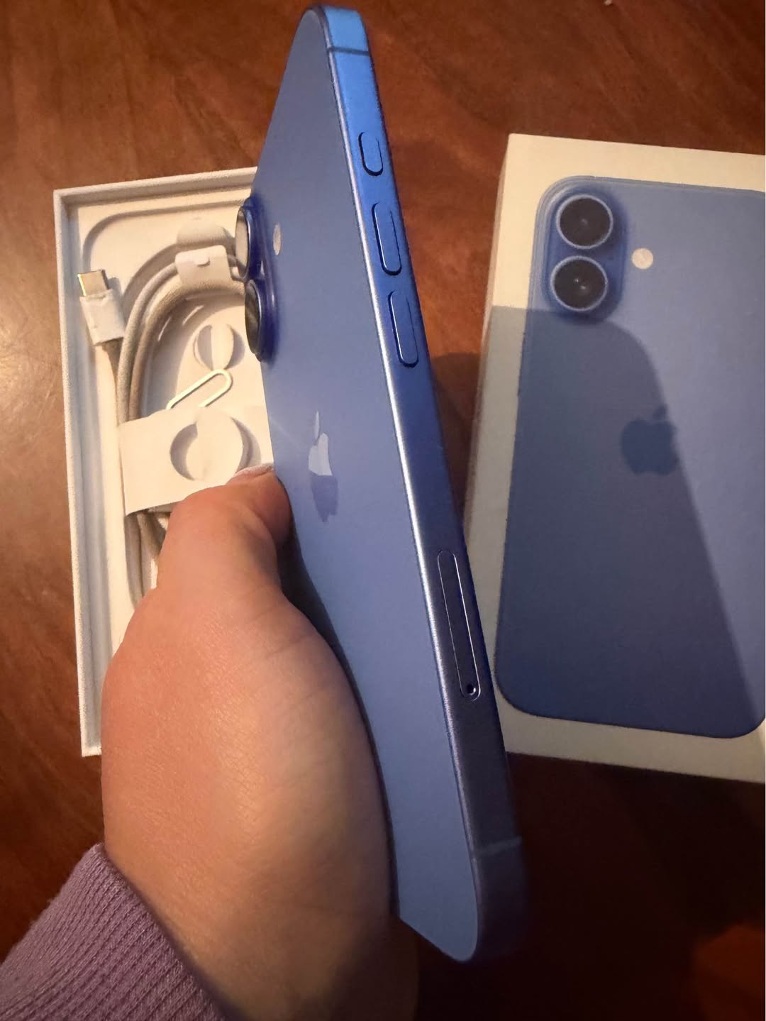 iPhone 16 Sky Blue, well kept