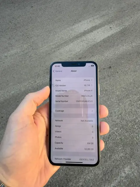 iPhone X for sale, ideal small - 230₾