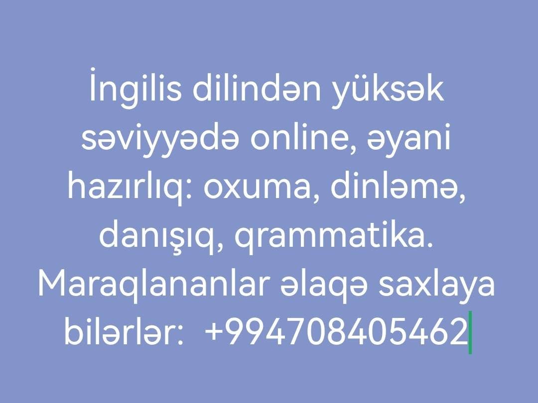 Dərs və hazırlıq